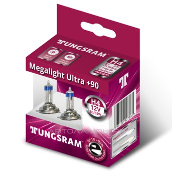 Tungsram H4 Megalight Ultra +90%