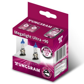 HB3 12V- 60W (P20d) ( +90% ) Megalight Ultra +90 (..2.) 93098617 9005XU B2