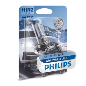 HIR2 12V- 55W (PX22d) (  +60% .) WhiteVision ultra  (1.) 9012WVUB1